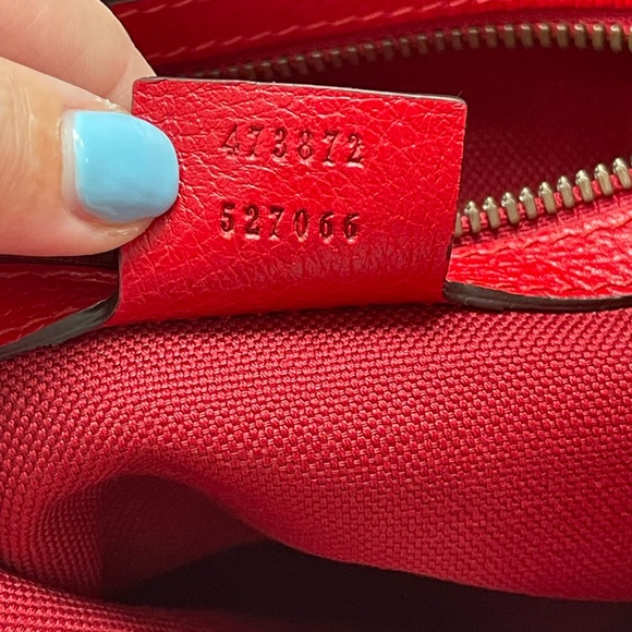 GUCCI Canvas Logo Sylvie Stripe Drawstring - Picture 7 of 12